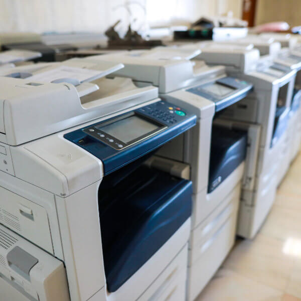 Row Of Refurbished Printers