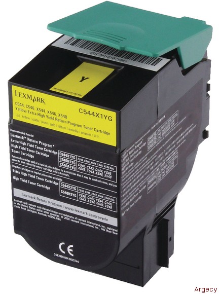 Lexmark C544X1YG C544X2YG C544X4YG 4K Page Yield Compatible (New) - purchase from Argecy